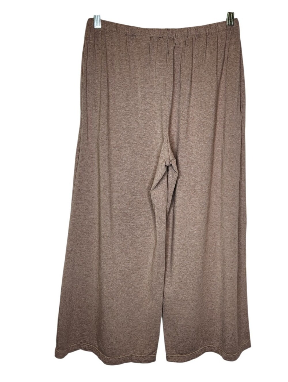 COS Wide Leg Crop Jersey Pants Tan Size Small - Picture 2 of 8